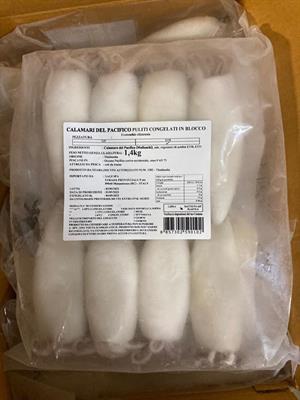 CALAMARI U10 PULITI THAILANDIA BLOCK 6X2KG(1,4KG) - GLASS.30% L.T.