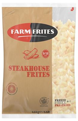 FARM FRITES® PATATE STEAKHOUSE 9x18mm 2,5KGX5PZ