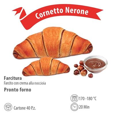 CORNETTO NERONE suprefarcito 100GX40PZ (crema nocciola)