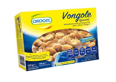 VONGOLE SGUSCIATE 250GX10PZ OROGEL RETAIL COMM.