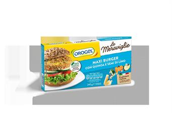 LE MERAVIGLIE MAXIBURGER QUINOA/SEMI DI LINO 240GX10PZ OROGEL RETAIL