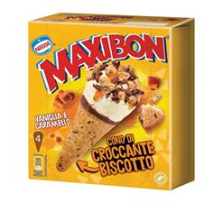 4 CONO MAXIBON VANIGLIA E CARAMELLO 316GX6PZ