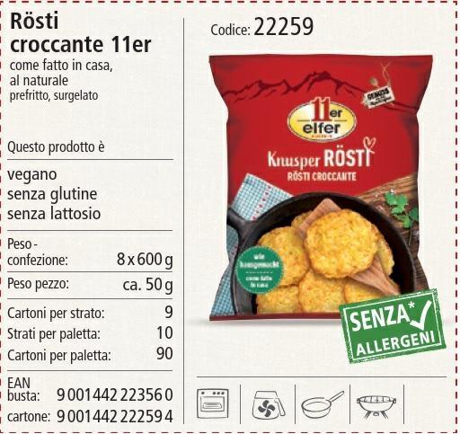 ROSTI CROCCANTE AL NATURALE 600GX8PZ - 11ER