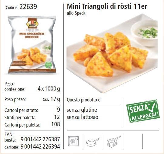 MINI TRIANGOLI DI ROSTI ALLO SPECK 1KGX4 - 11ER