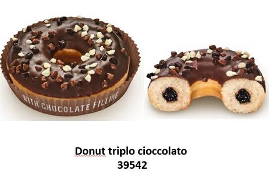 DONUT TRIPLE CHOCOLATE FARCITO 36PZX70G VANDEMOORTELE