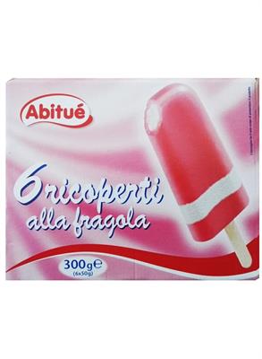 6 RICOPERTI FRAGOLA ABITUE' 300GX6