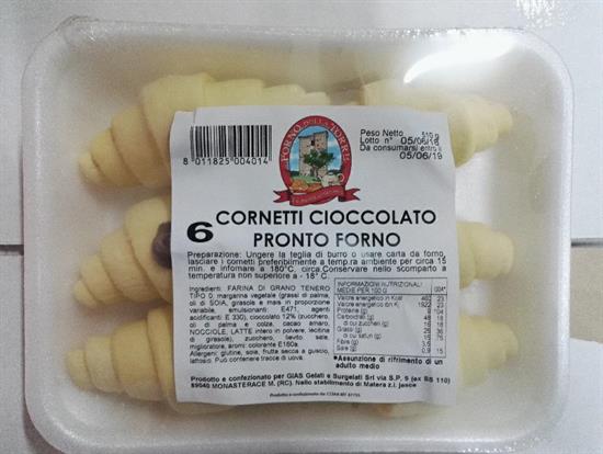 CORNETTI CIOCCOLATO P.F. 10VAS. X 6PZ FDT 85GR