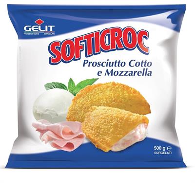 SOFTICROC BUSTA PROSCIUTTO E MOZZARELLA GELIT 8X500