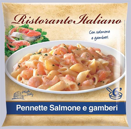 PENNETTE SALMONE E GAMBERI 8X500