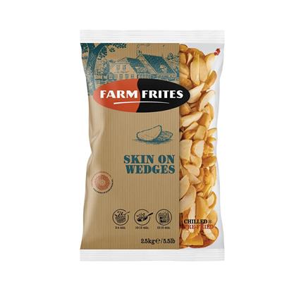 FARM FRITES® PATATE WEDGES SKIN-ON 2,5KGX4PZ - SPICCHI CON BUCCIA 1/8