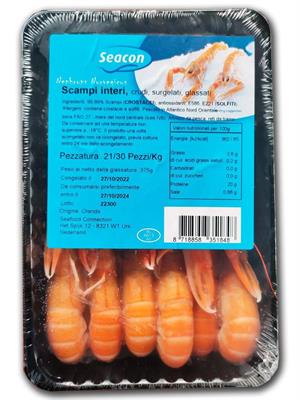 SCAMPI 21-30 12X500G(375G) SEACON - GLASS.25% OLANDA